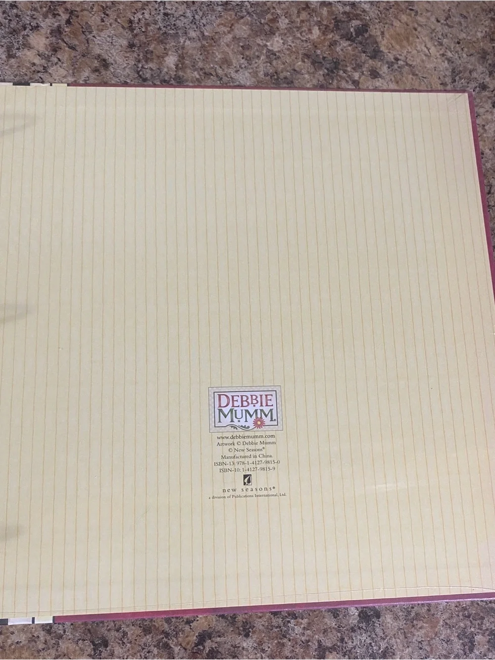 Classic Red Recipes Binder with Fruit Basket Illustration